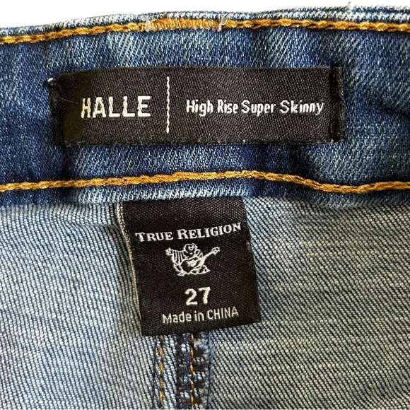 TRUE RELIGION Halle High Rise Super Skinny Jeans Women’s 27‎ Ankle - Picture 3 of 15